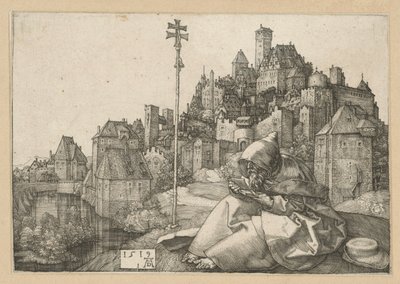 Saint Anthony Reading by Albrecht Dürer