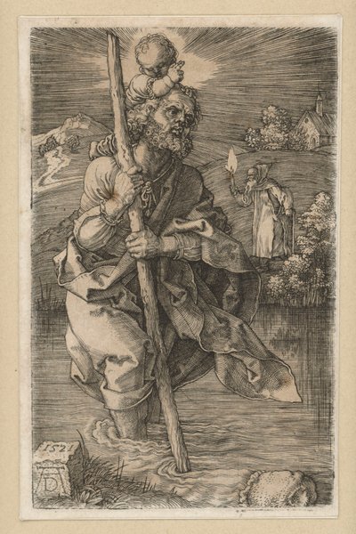 Saint Christopher Facing Right by Albrecht Dürer