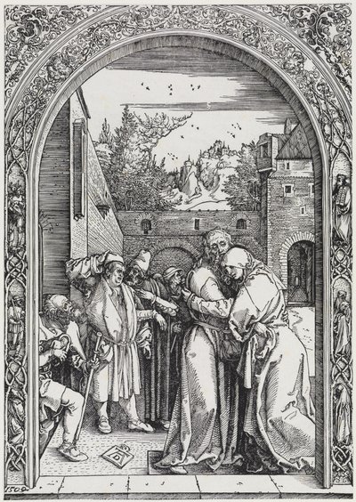 Joachim and Anna under the Golden Gate by Albrecht Dürer
