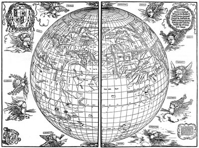 Johannes Stabius Map of the World, 1515 by Albrecht Dürer
