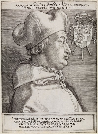 Cardinal Albrecht of Brandenburg (The Great Cardinal) by Albrecht Dürer