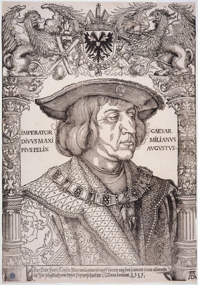 Emperor Maximilian I (Bartsch 153) by Albrecht Dürer