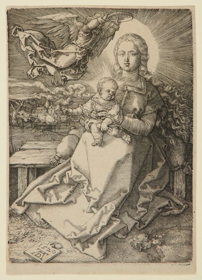 Madonna Crowned by an Angel by Albrecht Dürer