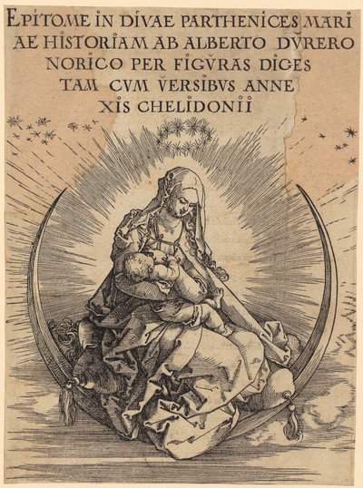 Mary on the Crescent Moon, Plate 1 from the Series 