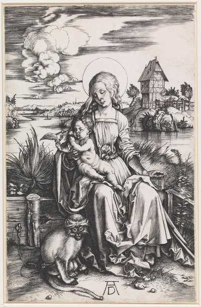 Mary with Child and a Monkey by Albrecht Dürer