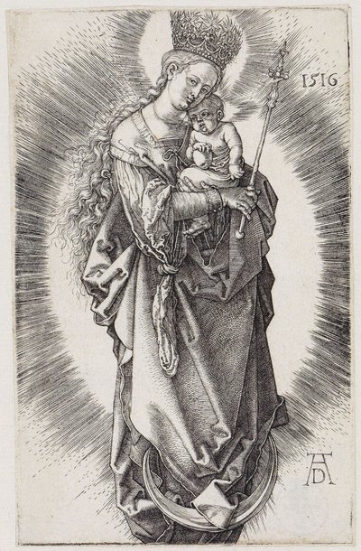 Mary with Scepter and Star Crown by Albrecht Dürer
