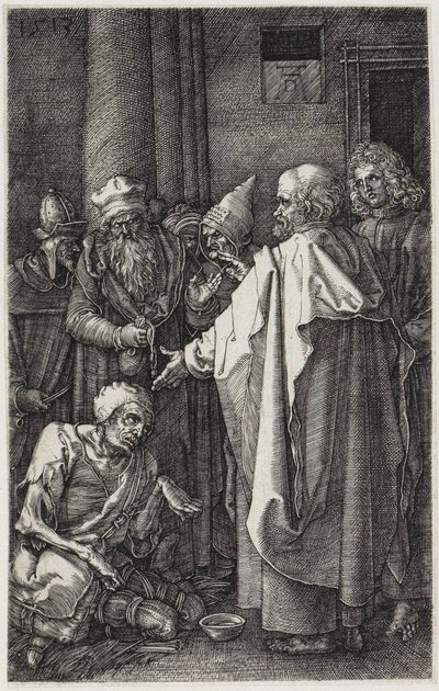 Peter and John Heal the Lame by Albrecht Dürer