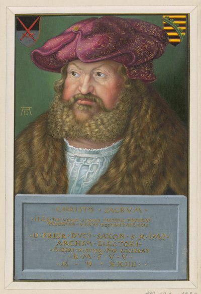 Portrait of Frederick the Wise, Elector of Saxony by Albrecht Dürer