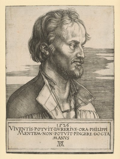 Portrait of Philipp Melanchthon by Albrecht Dürer