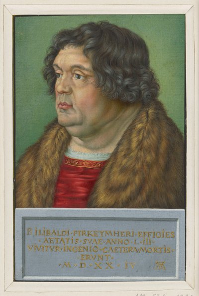 Portrait of Willibald Pirckheimer by Albrecht Dürer