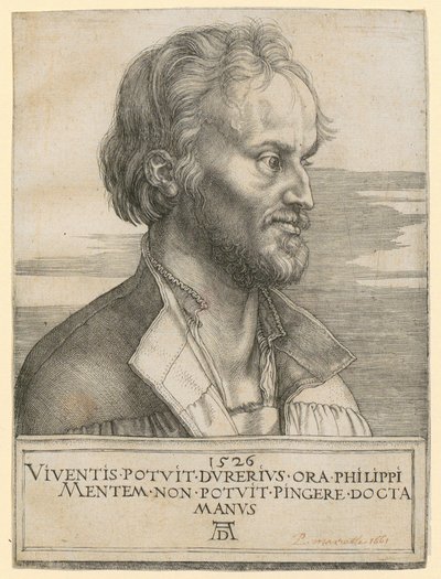 Portrait of Philipp Melanchthon by Albrecht Dürer