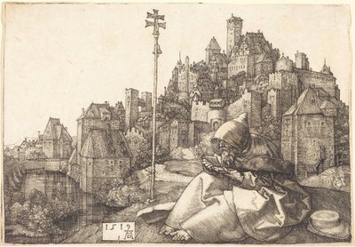 Saint Anthony Reading by Albrecht Dürer
