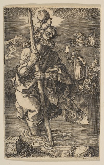 Saint Christopher Facing Right by Albrecht Dürer