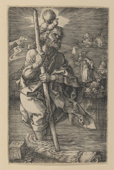 Saint Christopher Facing Right by Albrecht Dürer