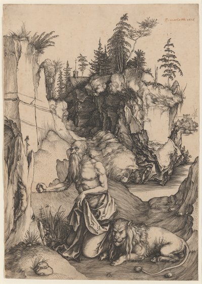 St. Jerome Penitent in the Wilderness by Albrecht Dürer
