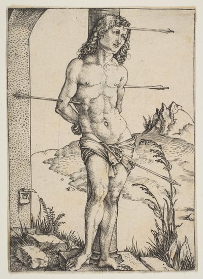 Saint Sebastian Bound to the Column by Albrecht Dürer