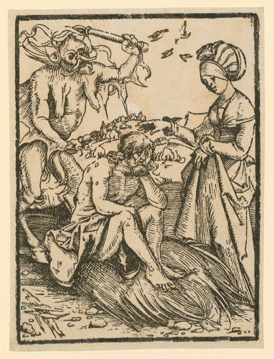 Satan Scourges Job by Albrecht Dürer