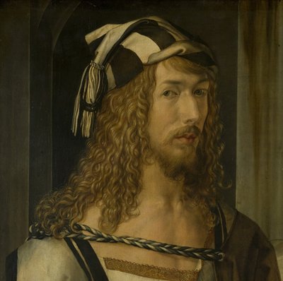Self-portrait (detail) by Albrecht Dürer