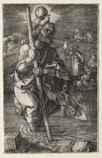 St. Christopher, Facing Right by Albrecht Dürer