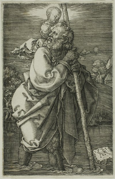 St. Christopher Facing to the Left by Albrecht Dürer
