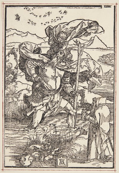 St. Christopher in the Wilderness with a Flight of Birds by Albrecht Dürer