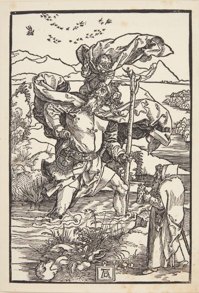 St. Christopher in the Wilderness with a Flight of Birds by Albrecht Dürer
