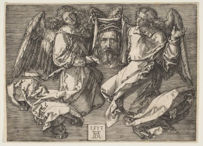 Sudarium held by two angels by Albrecht Dürer