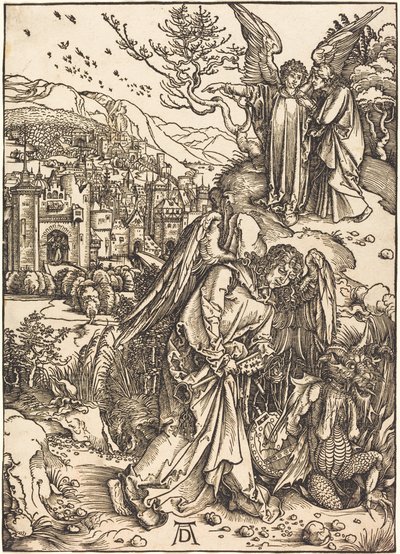 The Angel with the Key to the Bottomless Pit by Albrecht Dürer