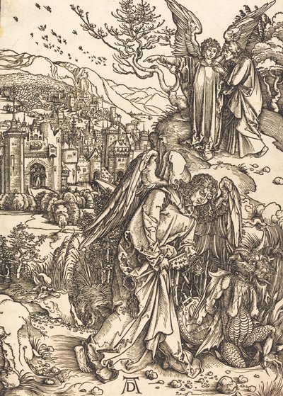 The Angel with the Key to the Bottomless Pit by Albrecht Dürer