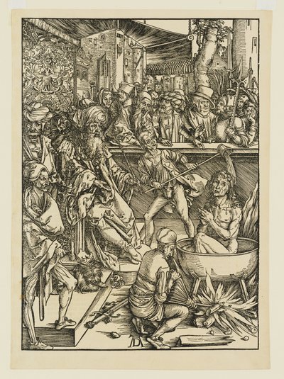 The Attempted Martyrdom of Saint John in a Cauldron of Burning Oil Under Domitian by Albrecht Dürer