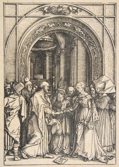 The Betrothal of the Virgin, from "The Life of the Virgin" by Albrecht Dürer