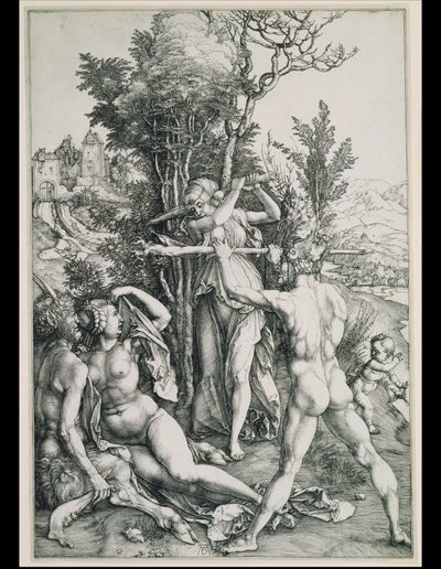 The Combat of Virtue and Pleasure in the Presence of Hercules by Albrecht Dürer