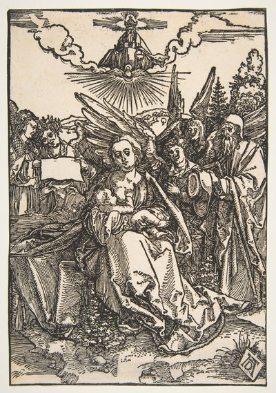 The Holy Family with Five Angels by Albrecht Dürer