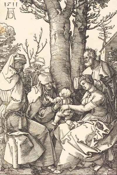 The Holy Family with Joachim and Anne under a Tree, 1511 by Albrecht Dürer