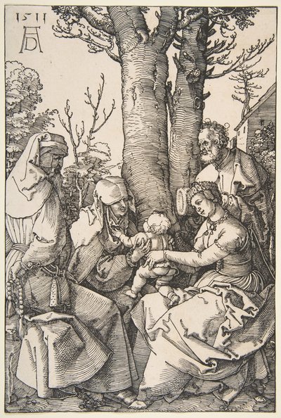 The Holy Family with Saint Joachim and Saint Anne by Albrecht Dürer