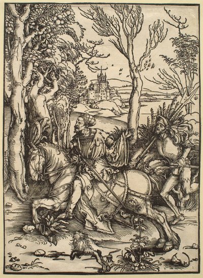The Knight on Horseback and the Lansquenet by Albrecht Dürer