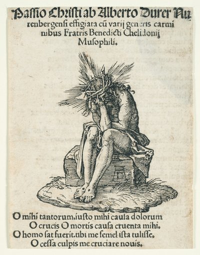 The Little Passion: The Man of Sorrows Seated by Albrecht Dürer