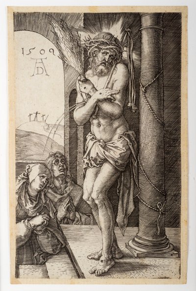 The Man of Sorrows by the Column with the Virgin and St. John by Albrecht Dürer