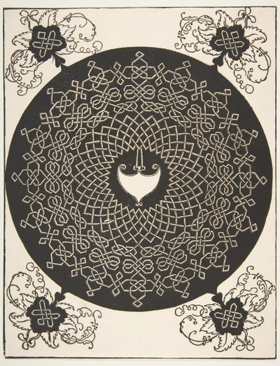 The Second Knot: Interlaced Roundel with an Amazon Shield in its Center by Albrecht Dürer