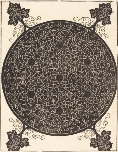 The Sixth Knot Combining Seven Small Systems of Knots with Black Centers by Albrecht Dürer
