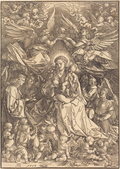 The Virgin Surrounded by Many Angels by Albrecht Dürer