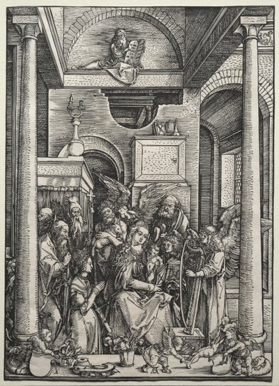 The Virgin and Child Surrounded by Saints and Angels by Albrecht Dürer