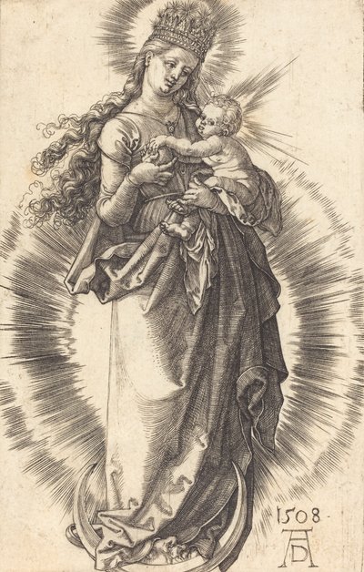 The Virgin and Child on a Crescent with a Starry Crown, 1508 by Albrecht Dürer