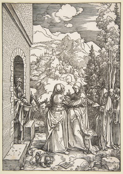 The Visitation, from "The Life of the Virgin" by Albrecht Dürer