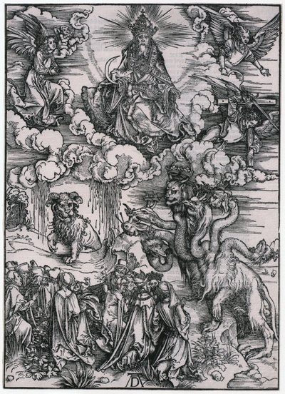 Animal with Lamb Horns, XI. Figure, Plate 13 from the Series "The Apocalypse" by Albrecht Dürer