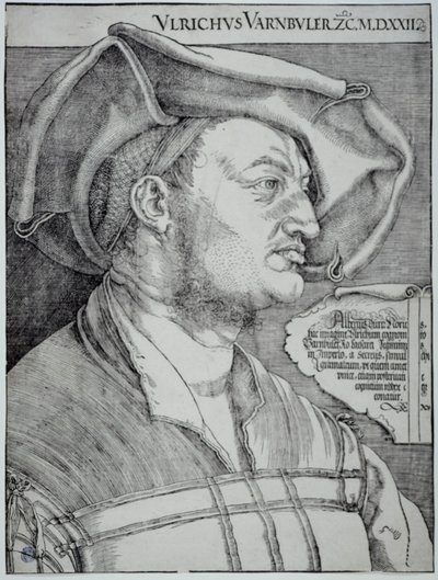 Ulrich Varnbüler (Bartsch 155) by Albrecht Dürer