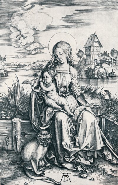 Virgin and Child with a Monkey by Albrecht Dürer
