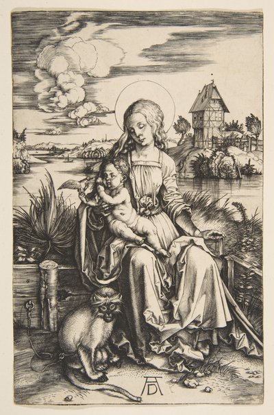 Virgin and Child with the Monkey by Albrecht Dürer