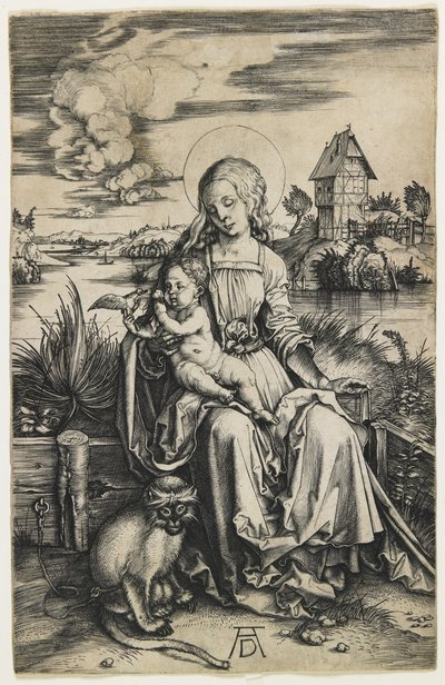 Virgin and Child with the Monkey, c. 1498 by Albrecht Dürer
