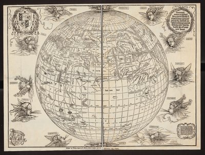 World Map by Johannes Stabius by Albrecht Dürer